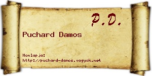 Puchard Damos névjegykártya